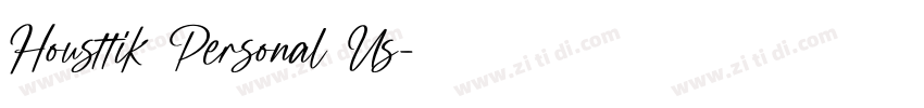Housttik Personal Us字体转换